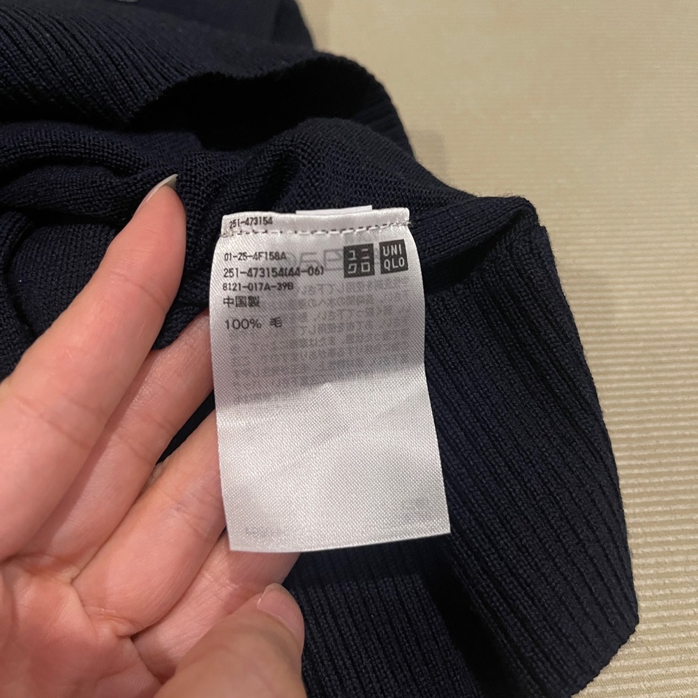 Anya Hindmarch x Uniqlo Navy Sweater, M - Picture 6 of 7